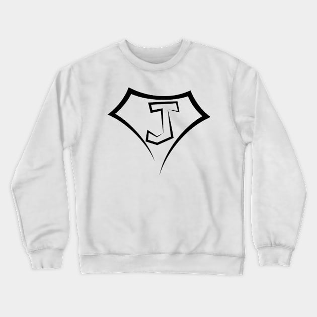Super letter J Crewneck Sweatshirt by Florin Tenica